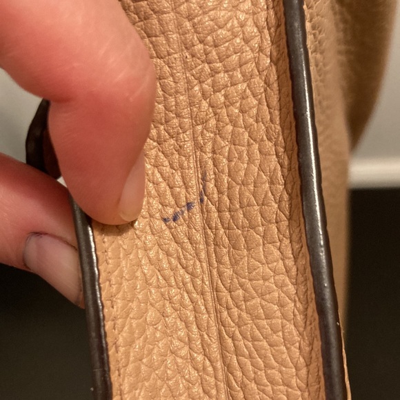 Coach vintage Anna fold over convertible crossbody in beige GVU some small stain - Picture 11 of 15